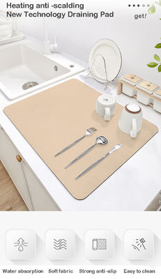 Super Rapid Drying Non-Slip Kitchen Mat 30x40cm Rectangle Shape with Super Absorbency