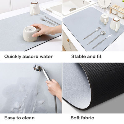 Super Rapid Drying Non-Slip Kitchen Mat 30x40cm Rectangle Shape with Super Absorbency