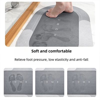 Home Bathroom Rug Printing Super Absorbent Bath Mat Quick Drying Toilet Door Non-Slip Mat