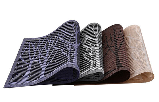 Kitchen Essential Durable PVC Rectangle Place Tray Mat for Christmas Celebrations