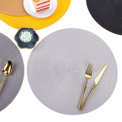 Eco-Friendly Waterproof Washable Round Dining Table Place Mats for Commercial Buyers